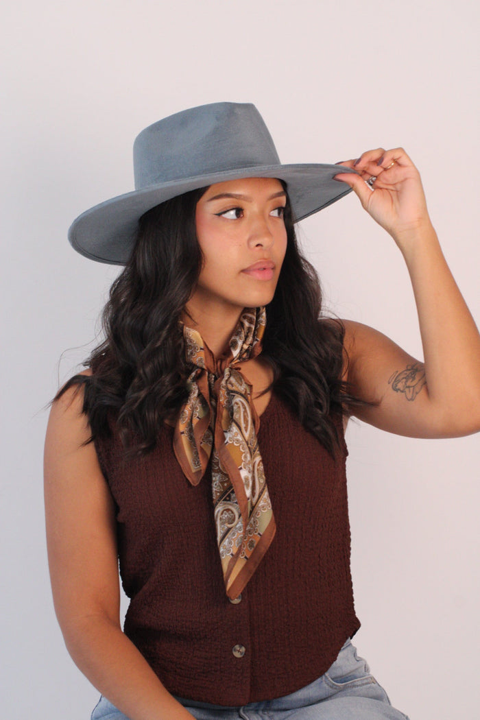Peacock blue Nomad rancher hat, view 2