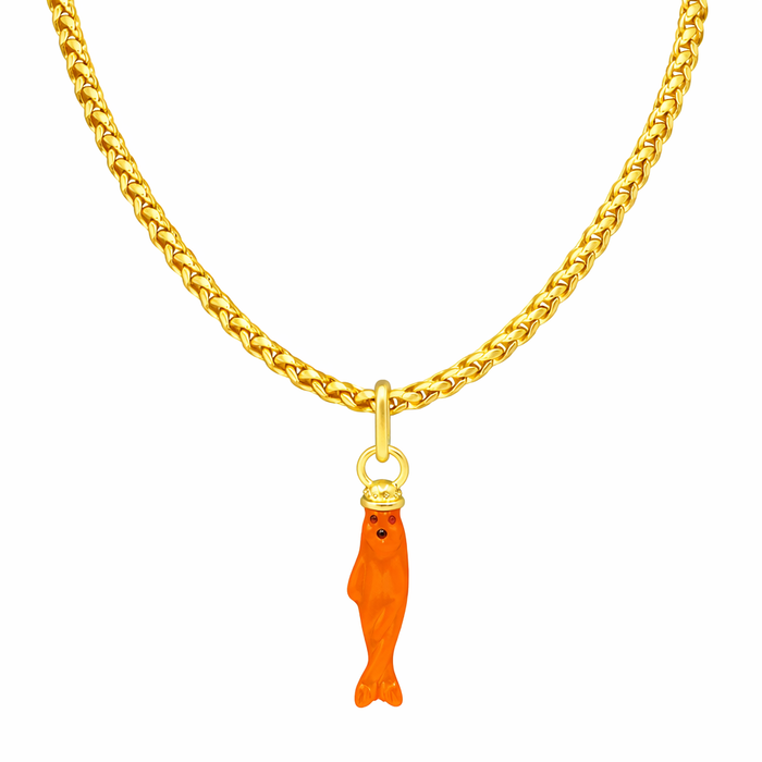 Orange Fish Charm