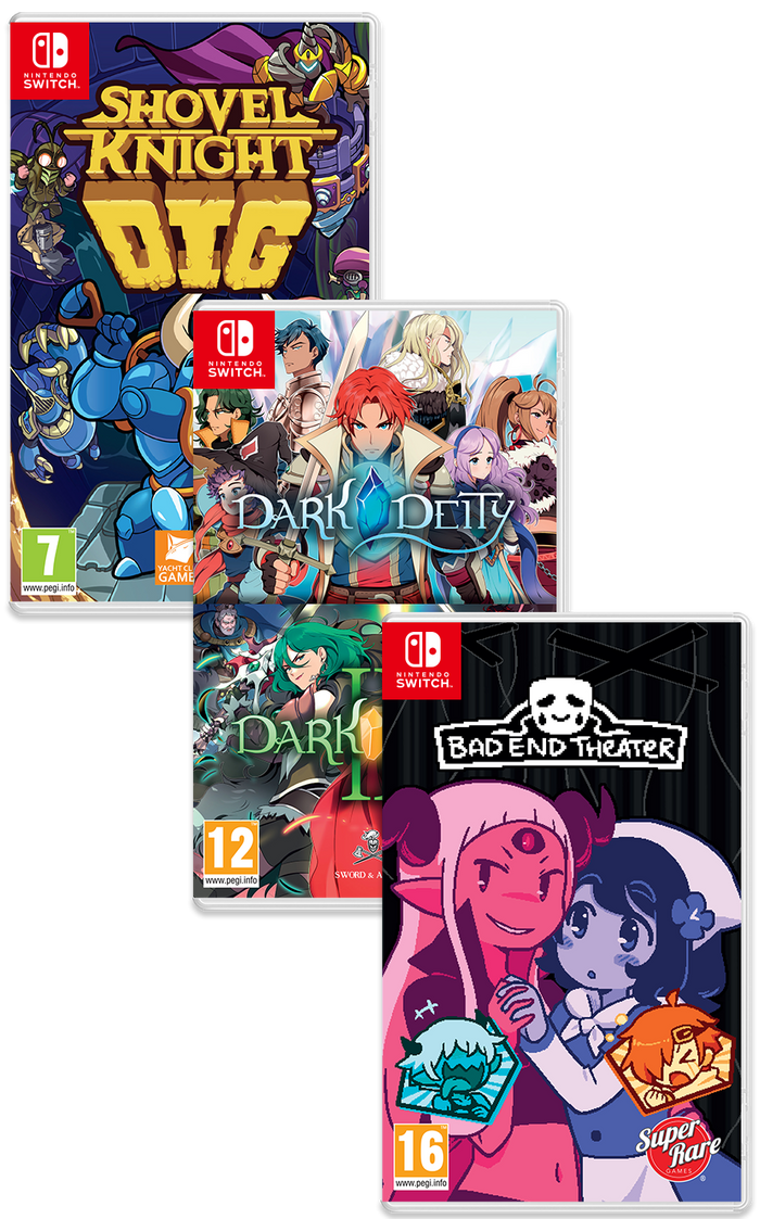 PB#45: Shovel Knight Dig, Dark Deity 1 & 2, Bad End Theater (Switch)