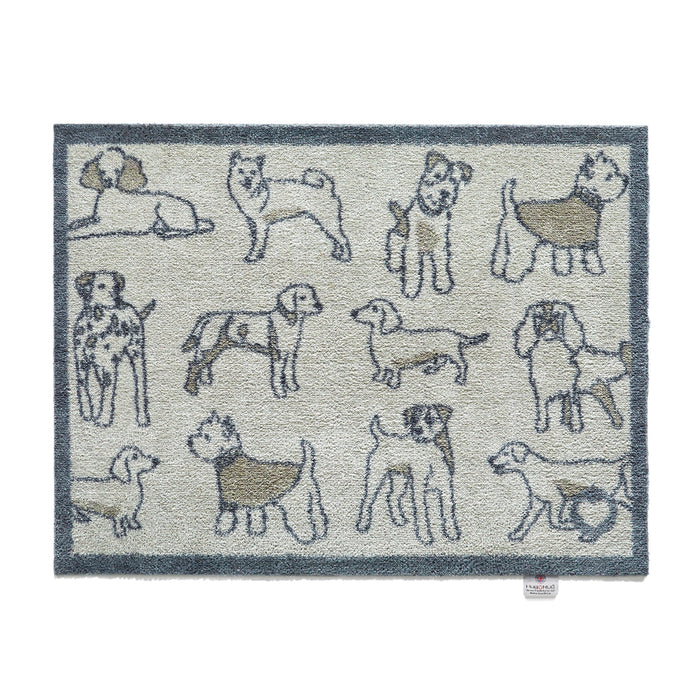 Overhead image of a grey Pet 70 washable doormat from Hug Rug