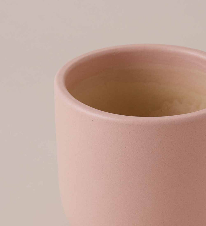Pink Clay Earthenware Pot (14cm)