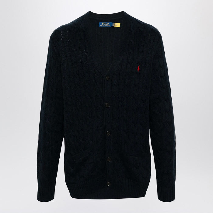 Shirts & Tops XL Polo Ralph Lauren - Navy blue cable-knit cotton cardigan Brand