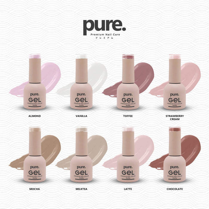 Pure Gel Premium Nail Color Latte Love Collection Bundle