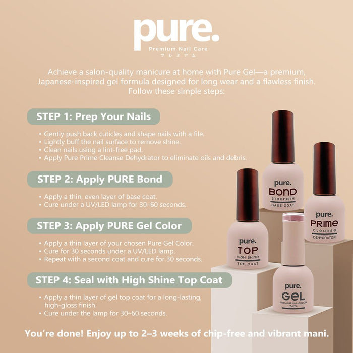 Pure Gel Premium Nail Color Latte Love Collection Bundle
