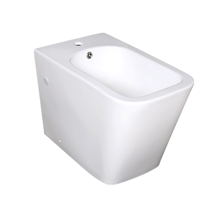 Qubist Back-To-Wall Floor Gloss White Bidet 595*355*410mm