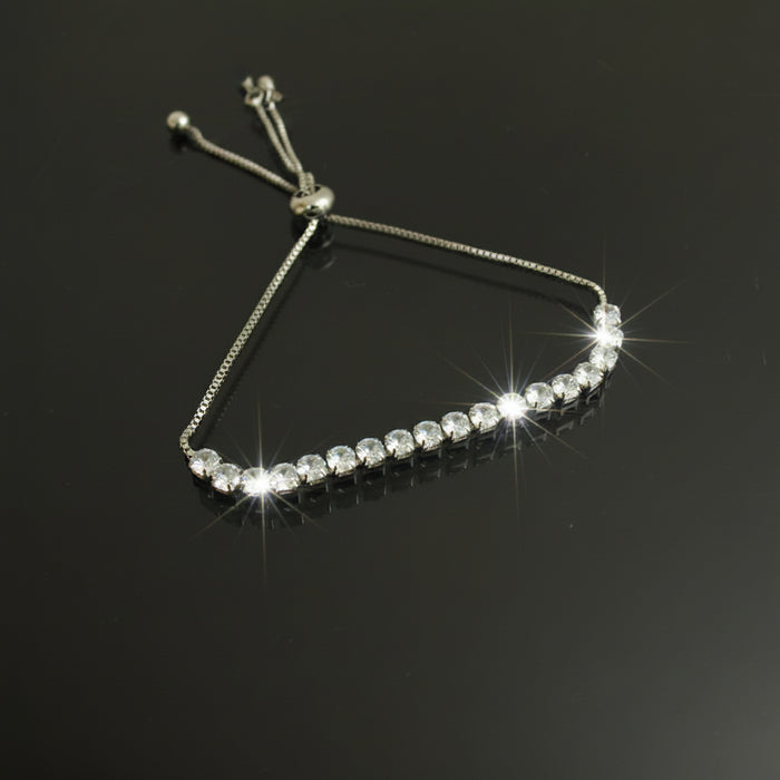 Bracelet with small beads on a dark background