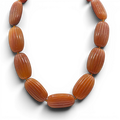 Renata Large Amber Resin Bead Choker
