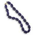 Renata Large Amethyst Resin Carved Bead Necklace