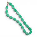 Renata Large Jade Resin Carved Bead Necklace