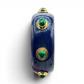 Renee Bangle In Lapis Resin And Malachite Stones