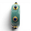Renee Bangle In Turquoise Resin And Lapis Stones
