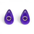 Rosamund Amethyst Resin Pierced Earrings