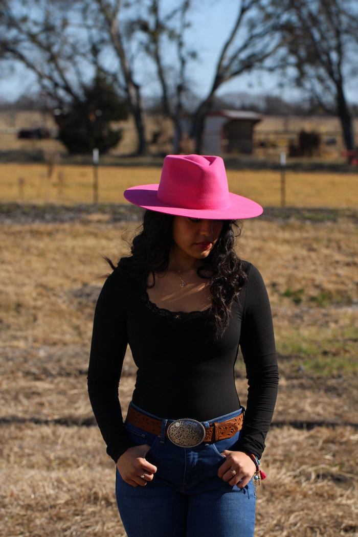Pink Rowan rancher hat, view 5