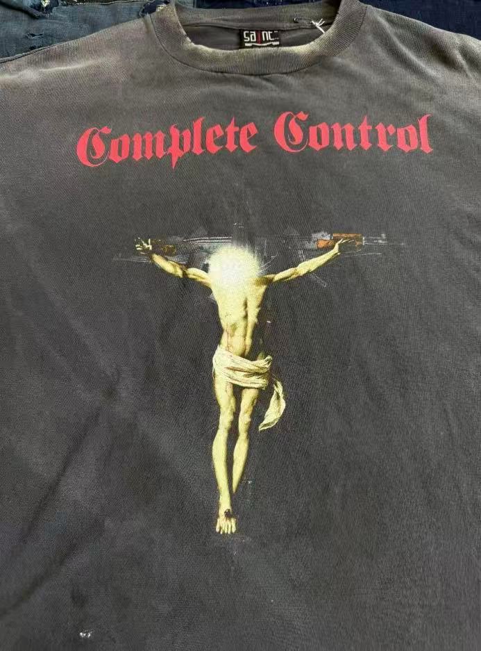 Saint Michael Complete Control Crucifix Washed Long Sleeve