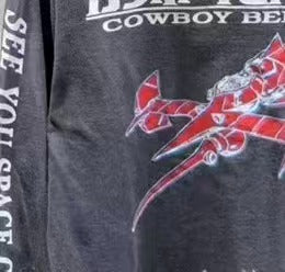 Saint Michael Cowboy Bebop Anime Washed Long Sleeve