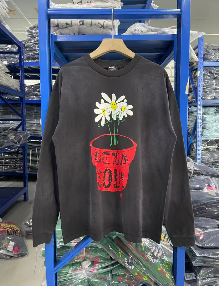 Saint Michael Dead Soul Daisy Washed Long Sleeve