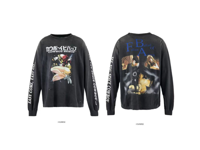 Saint Michael FBA Anime Photo Washed Long Sleeve