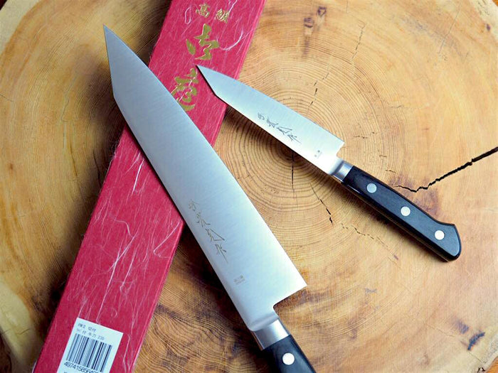 Sakai Jikko "Ginsan" Silver 3 Steel Kiritsuke (K-tip) Petty Knife (11cm)