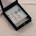 Set of 3 Floral Freshwater Pearl Earrings Box