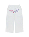 Sp5der Rhinestone OG Web Long Shorts White