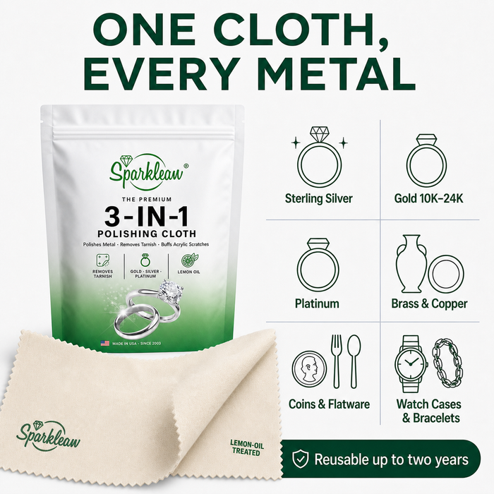 Sparklean professional polishing cloth, additional view