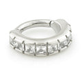 Steel crystal hinged ring 1.2 - Pic&Mix The Body Jewellery Shop