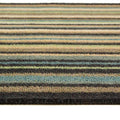 Stripe 84 Blue Green Washable Doormat 3