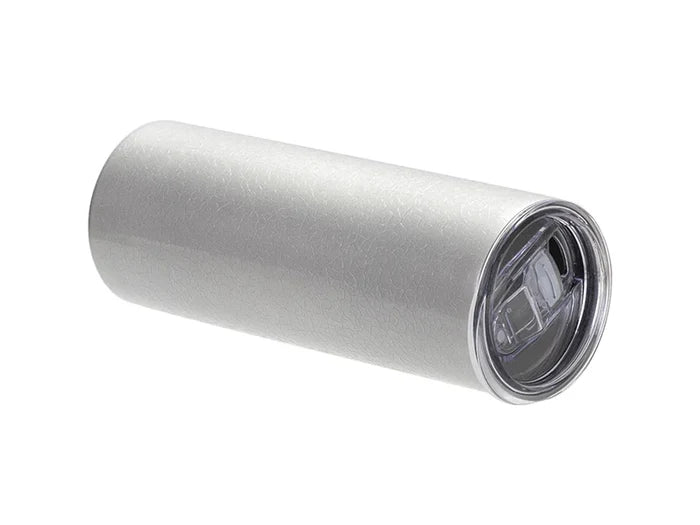 Sublimation Blanks 20oz/600ml Crackle Finish Stainless Steel Skinny Tumbler(Silver Grey)