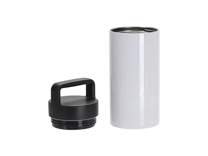 Sublimation Blanks 20oz/600ml Stainless Steel Mug w/ Protable Black Lid (White)