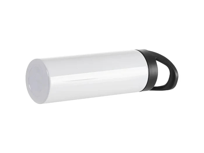 Sublimation Blanks 20oz/600ml Stainless Steel Skinny Tumbler with Black Portable Straw Lid(White)
