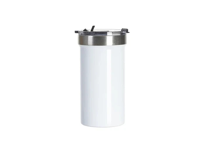 Sublimation Blanks 22oz/650ml Stainless Steel Travel Tumbler with Flip Lid (White)