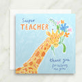Super Teacher Giraffe Card