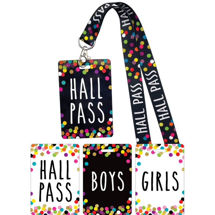 Teacher Created Resources Confetti Hall Pass Lanyard (TCR 20319)