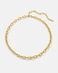 Spiked Chain Link necklace in gold