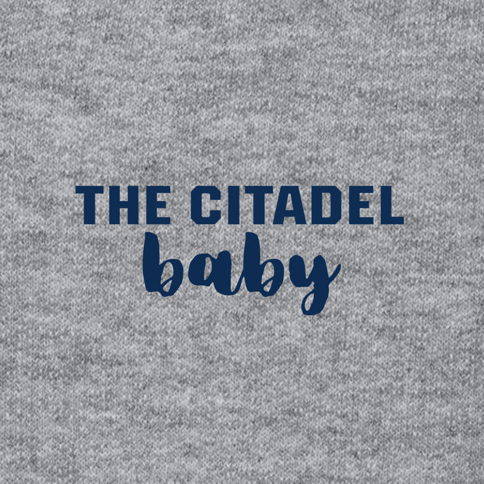 The Citadel Baby, Port & Co™ Infant Core Fleece Full-Zip Hooded Sweatshirt - Gray