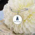 The Citadel, Barracks logo, Luxury Circle Bangle - Silver