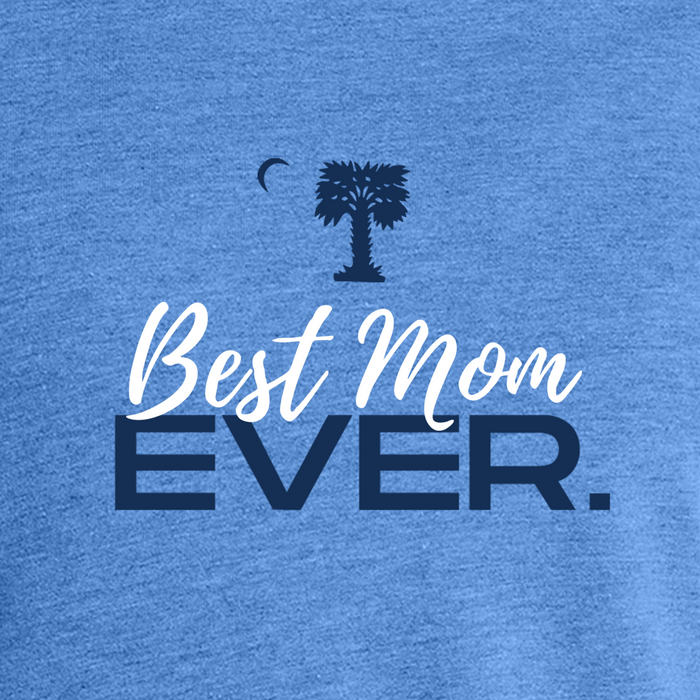 The Citadel, Big Red, Best Mom Ever, Women’s Tri-Blend T-Shirt - Carolina Blue