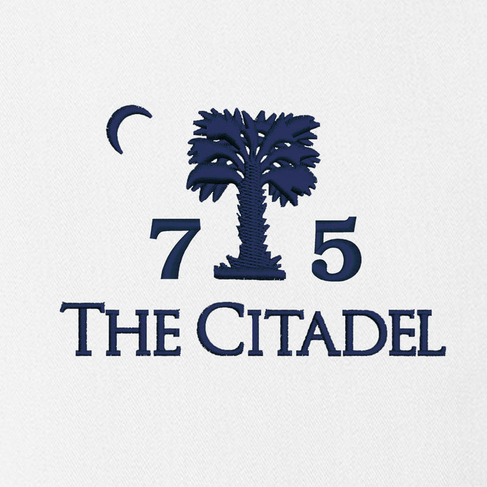 The Citadel, Big Red, Class of 1975, Long Sleeve Twill Shirt - White