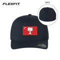 The Citadel, Big Red Flag, Flexfit - Delta® Seamless Cap- Navy