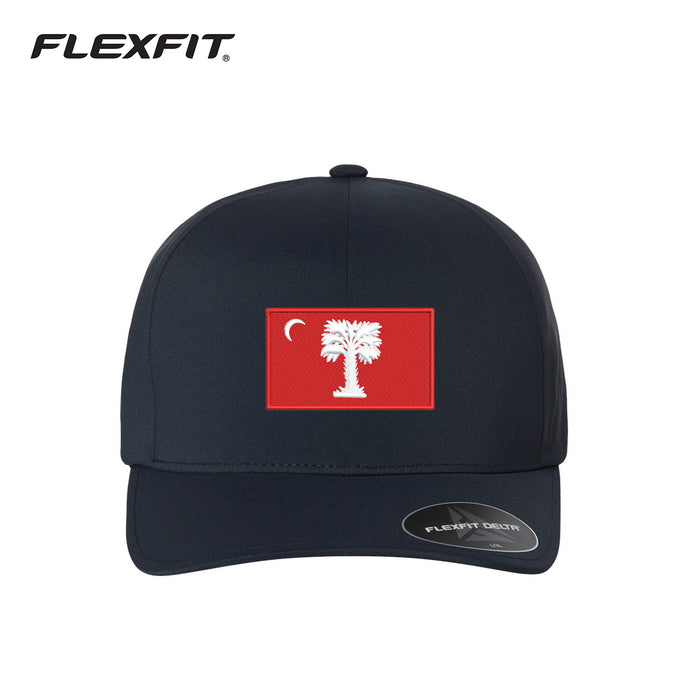 The Citadel, Big Red Flag, Flexfit - Delta® Seamless Cap- Navy
