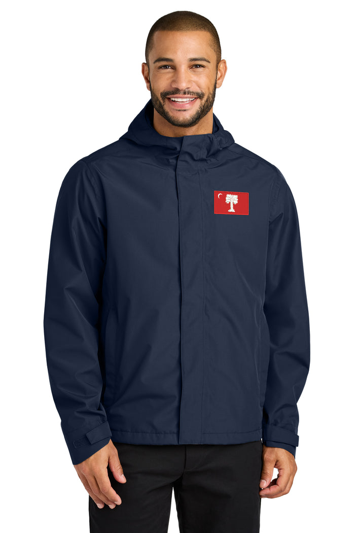 The Citadel, Big Red Flag,  Port Authority® C-FREE® Rain Jacket- Navy