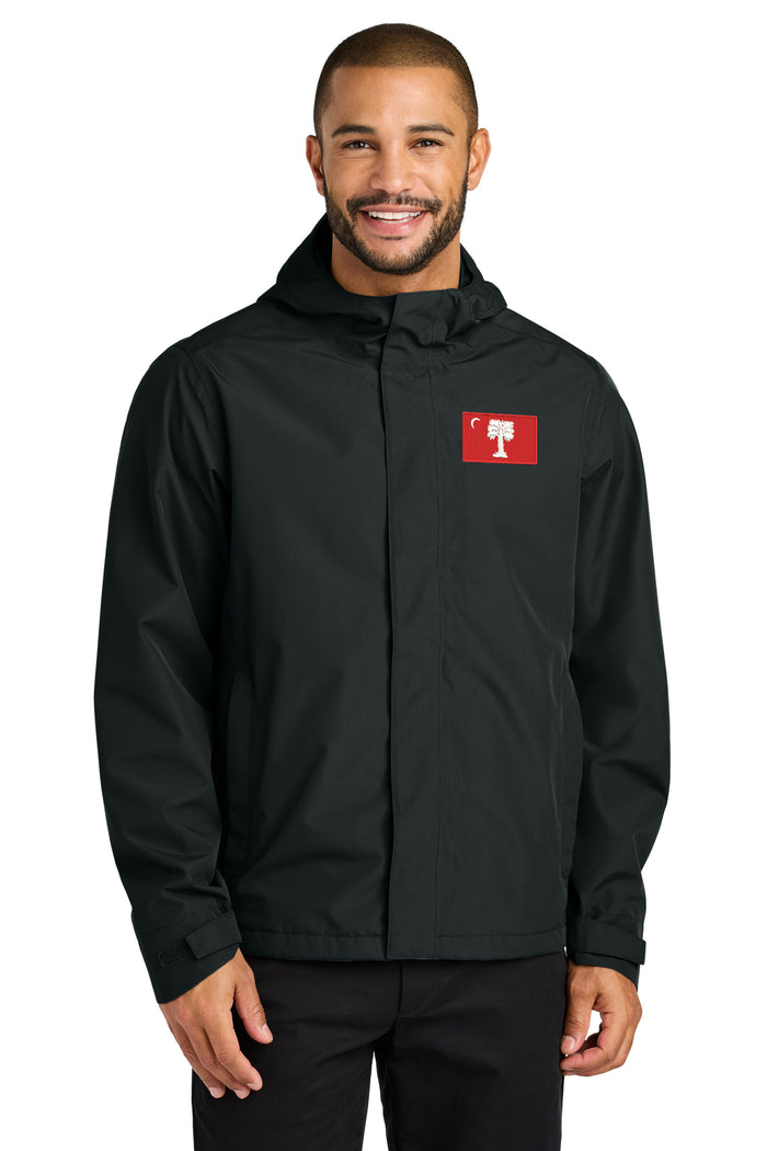 The Citadel, Big Red Flag,  Port Authority® C-FREE® Rain Jacket- Black