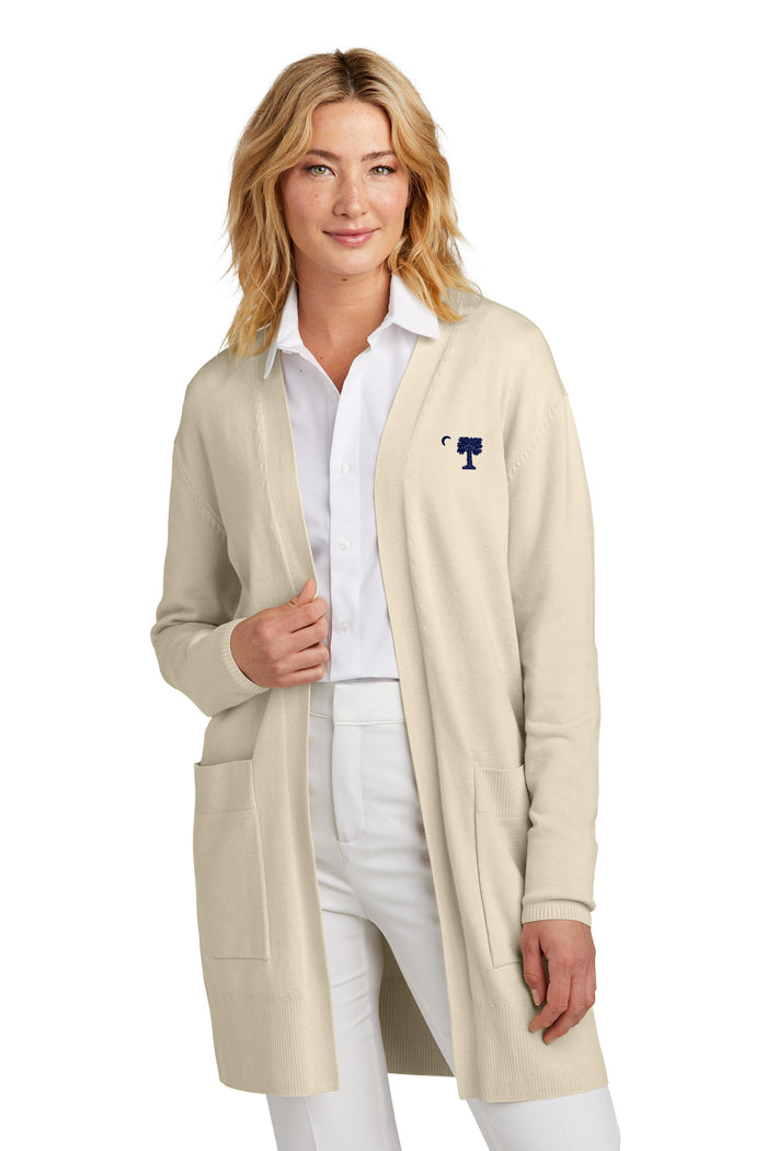 The Citadel, Big Red, Mercer+Mettle® Women’s Open-Front Cardigan Sweater- Birch