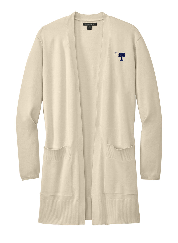 The Citadel, Big Red, Mercer+Mettle® Women’s Open-Front Cardigan Sweater- Birch