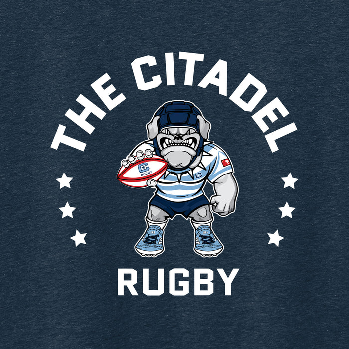 The Citadel Block C Star logo, Club Sports - Next Level Apparel® Adult CVC Long Sleeve T-Shirt - Navy