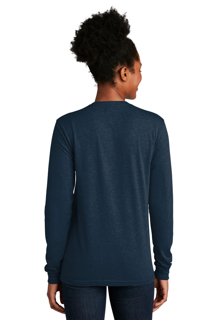 The Citadel Block C Star logo, Club Sports - Next Level Apparel® Adult CVC Long Sleeve T-Shirt - Navy
