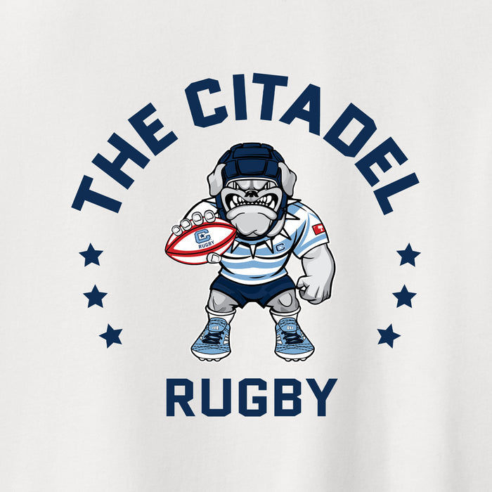 The Citadel Block C Star logo, Club Sports - Next Level Apparel® Adult CVC Long Sleeve T-Shirt - White