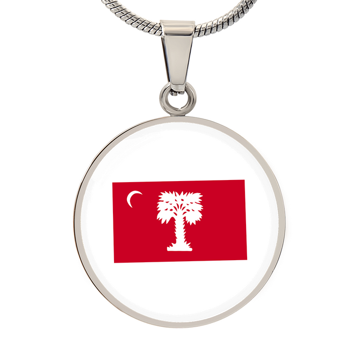 The Citadel, BRP Flag, Circle Necklace - Silver