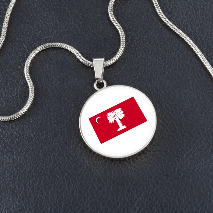 The Citadel, BRP Flag, Circle Necklace - Silver
