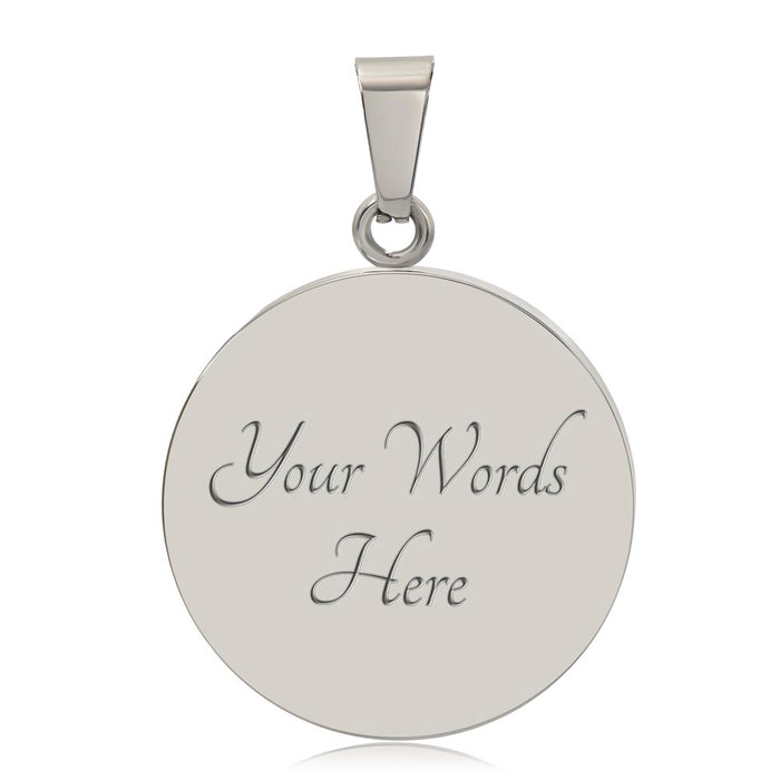 The Citadel, BRP Flag, Circle Necklace - Silver